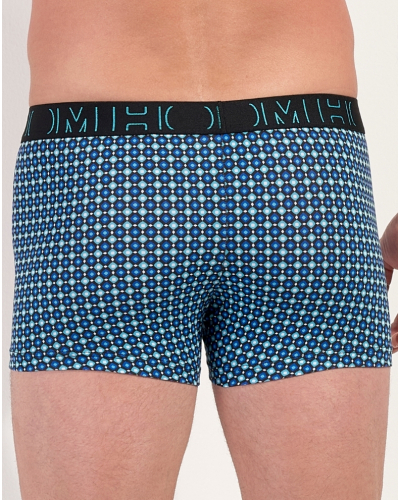 Pack of 3 boxers HOM Marco (Imprimé Bleu/Noir/Noir)