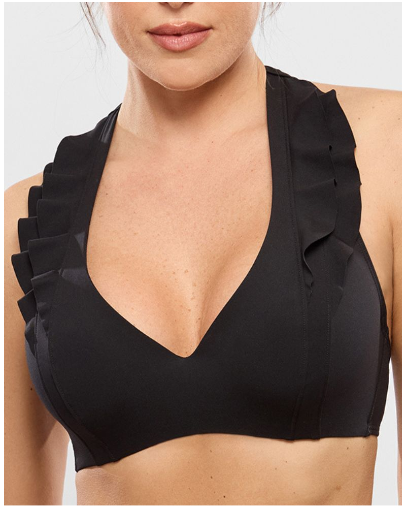 Soutien-gorge de bain triangle avec armatures Empreinte Glam (Noir)