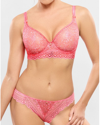 Sujetador moldeado plunge Empreinte Cassiopée (Electric Pink)