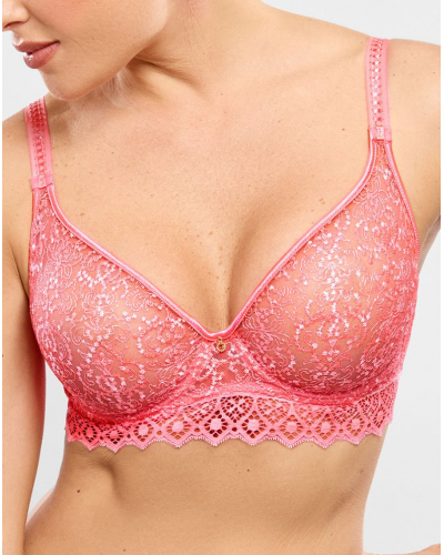 Molded plunge bra Empreinte Cassiopée (Electric Pink)