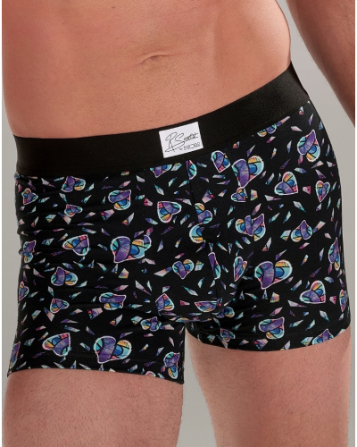 Bóxer de algodón HOM Love Me (Imprimé Noir/Multicolore)