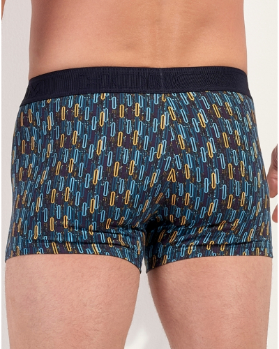 Bóxer de algodón HOM Westgate (Imprimé Bleu/Multicolore)