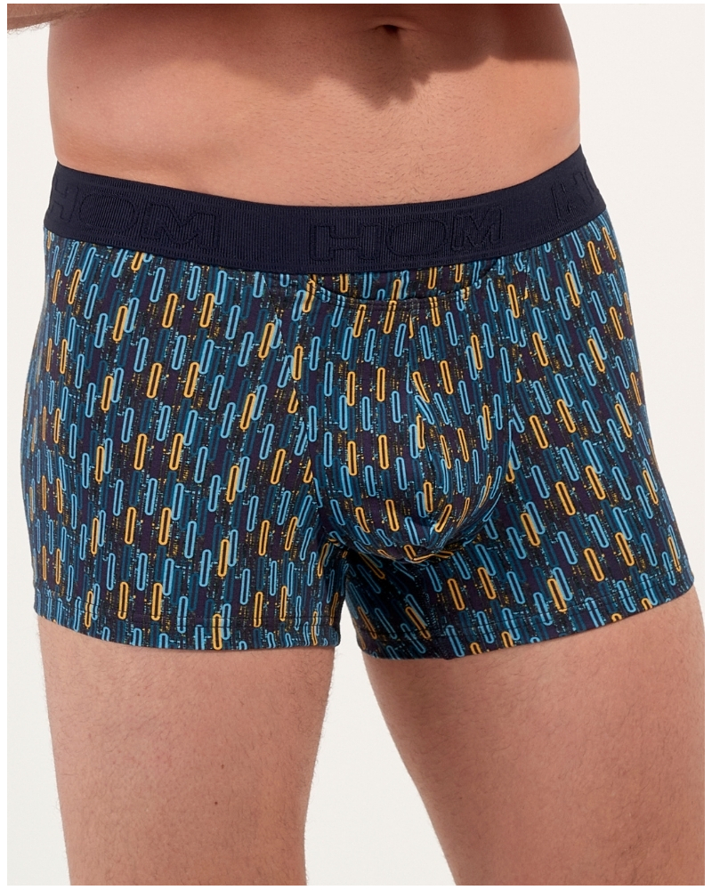Boxer en coton HOM Westgate (Imprimé Bleu/Multicolore)