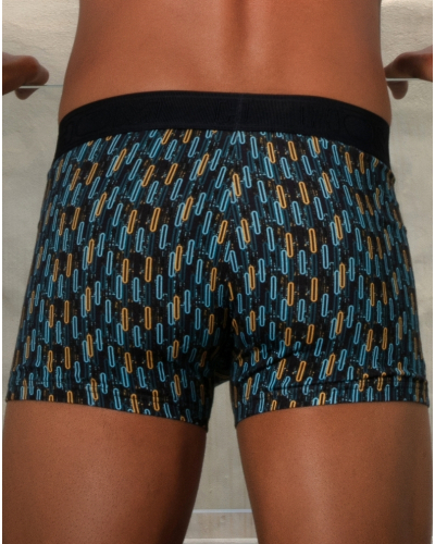 Boxer cotton HOM Westgate (Imprimé Bleu/Multicolore)