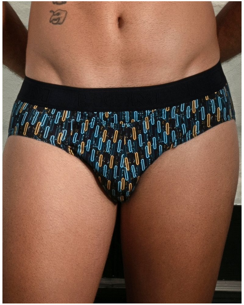 Mini calzoncillo modal y algodón HOM Westgate (Imprimé Bleu/Multicolore)