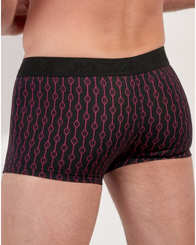 Shorty en coton HOM Dunes (Imprimé Rouge)