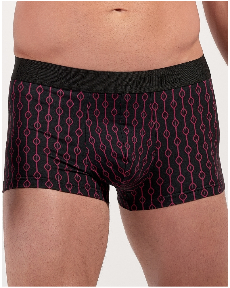 Shorty en coton HOM Dunes (Imprimé Rouge)