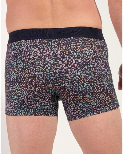 Boxer cotton HOM Vineyard (Imprimé Marine/Multicolore)