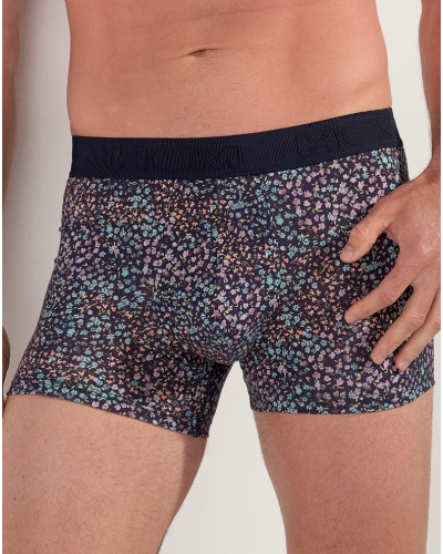 Boxer cotton HOM Vineyard (Imprimé Marine/Multicolore)