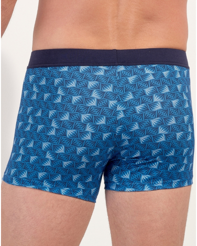 Boxer short HO1 modal and cotton HOM Beachcomber (Imprimé Bleu)