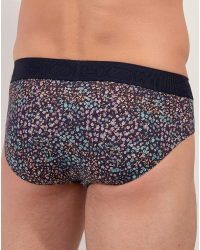 Mini brief modal and cotton HOM Vineyard (Imprimé Marine/Multicolore)