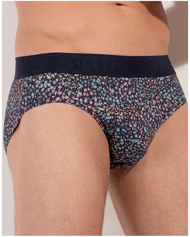 Mini brief modal and cotton HOM Vineyard (Imprimé Marine/Multicolore)