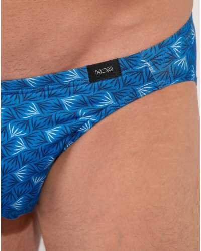 Micro brief comfort modal and cotton HOM Beachcomber (Imprimé Bleu)