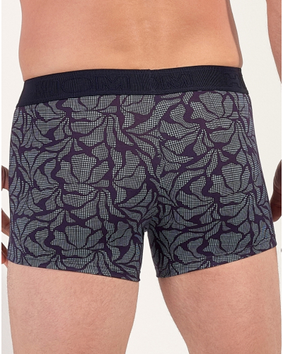 Boxer cotton HOM Long Island (Imprimé Marine)