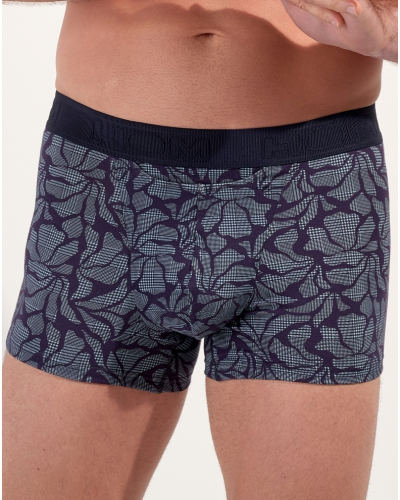 Boxer en coton HOM Long Island (Imprimé Marine)