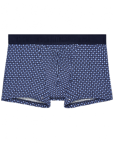 Boxer cotton HOM Hampton (Imprimé Marine)