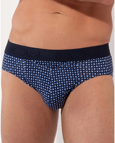 Mini Briefs cotton HOM Hampton (Imprimé Marine)