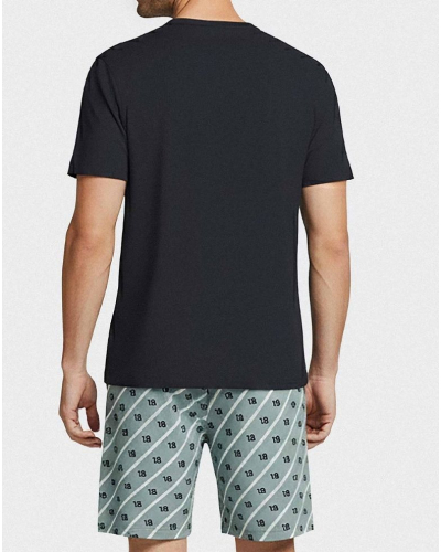 Pyjama court Eden Park 100% Coton H83 (BL136)