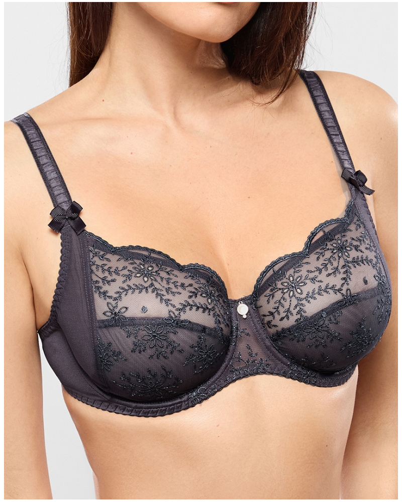 Underwired molded bra Empreinte Charlotte (Anthracite)