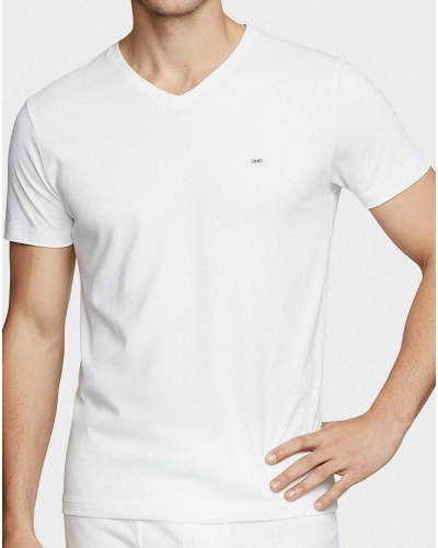 Paquete de 2 camisetas en jersey cuello V Eden Park H75 (WT001)