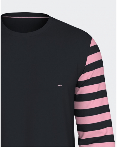 Pyjama long en jersey 100% coton Eden Park 1H71 (PKD85)