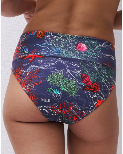 Bragas de baño cintura alta ajustable Chantelle Icon (Dark Mediterranean)