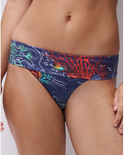 Bragas de baño cintura alta ajustable Chantelle Icon (Dark Mediterranean)