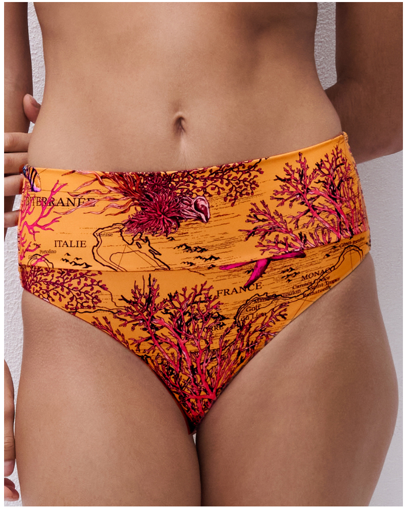 Bragas de baño cintura alta ajustable Chantelle Icon (Light Mediterranean)