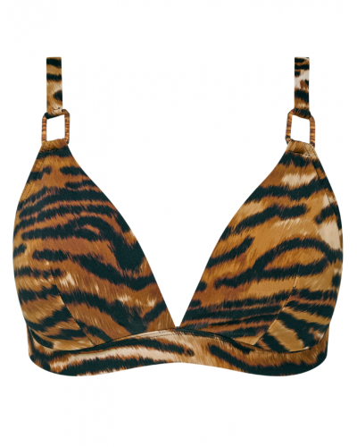 Soutien-gorge de bain triangle sans armature Chantelle Vita (Tigre)