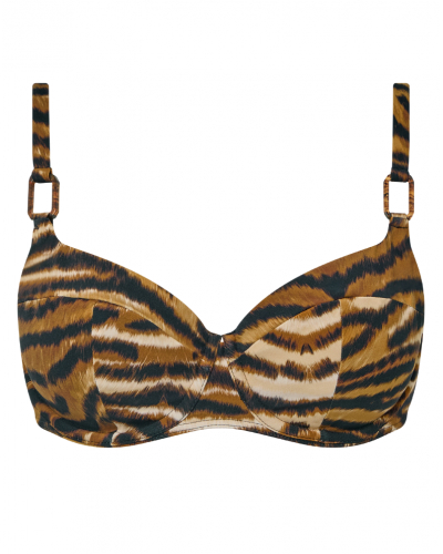 Soutien-gorge de bain armatures enveloppant Chantelle Vita (Tigre)