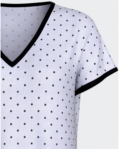 Short-sleeved nightgown Modal Impetus Skyspot (BL156)