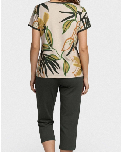 Pyjama pantalon trois-quarts 100% Lyocell Impetus Savaya (OR104)