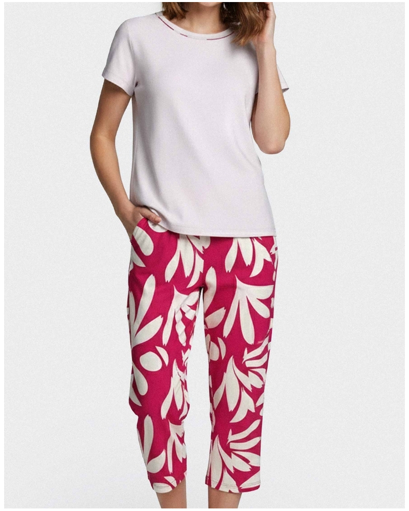 Pyjama three-quarter pants 100% Lyocell Impetus Tropiberry (GY061)