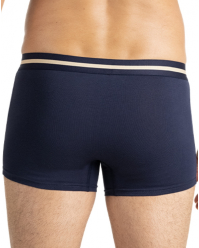 Pack of 2 stretch cotton boxers SmileyWorld X Eminence (Navy/Pink)