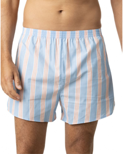 Pack of 2 jockstraps 100% Cotton Eminence Chaine et Trame (Imprimé rayures/Blanc)