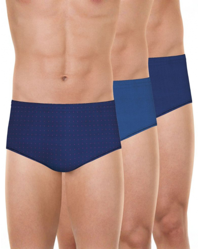 Paquete de 3 calzoncillos de cintura alta 100% Algodón Eminence Trio Fantaisies (Multicolore)