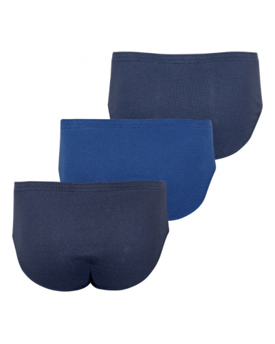 Paquete de 3 calzoncillos de cintura alta 100% Algodón Eminence Trio Fantaisies (Multicolore)