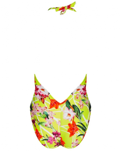 Traje de baño una pieza seducción Lise Charmel Fleurs Splendeur (Splendeur Lime)