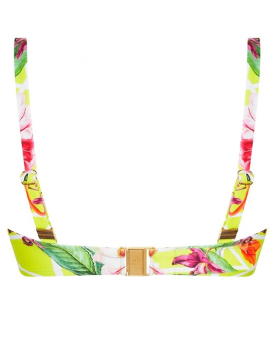 Soutien-gorge de bain sans armature triangle Lise Charmel Fleurs Splendeur (Splendeur Lime)