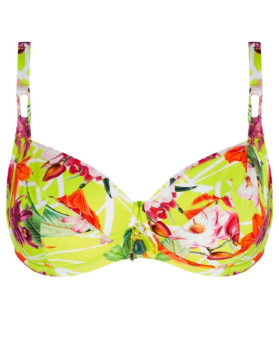 Wellness demi bath bra Lise Charmel Fleurs Splendeur (Splendeur Lime)