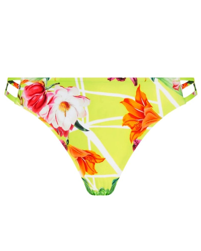 Low waist bath brief Lise Charmel Fleurs Splendeur (Splendeur Lime)