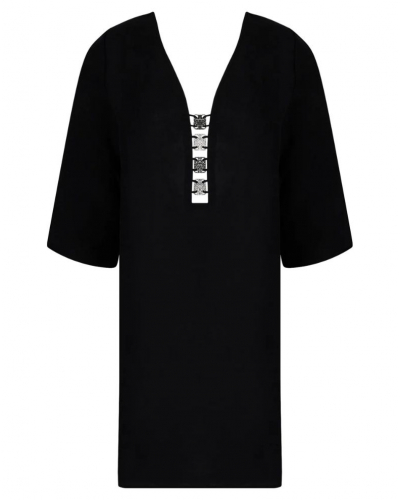 Túnica de playa Lise Charmel Eclat d'Argent (Noir Argent)
