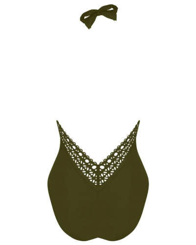 Maillot de bain une pièce nageur séduction dos plongeant Lise Charmel Ajourage Couture (Ajourage Avocat)