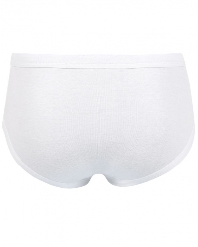 Slip taille haute ouvert Éminence 100 % coton (Blanc)