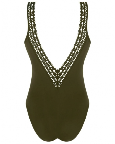 Maillot de bain une pièce nageur sans armature Lise Charmel Ajourage Couture (Ajourage Avocat)