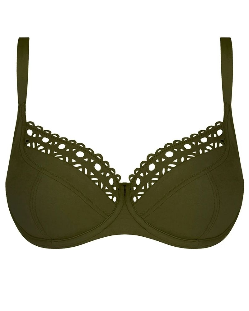 Soutien-gorge de bain corbeille bonnets profonds Lise Charmel Ajourage Couture (Ajourage Avocat)