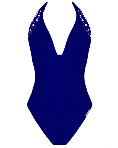 Maillot de bain une pièce nageur séduction dos plongeant Lise Charmel Ajourage Couture (Ajourage Outremer)
