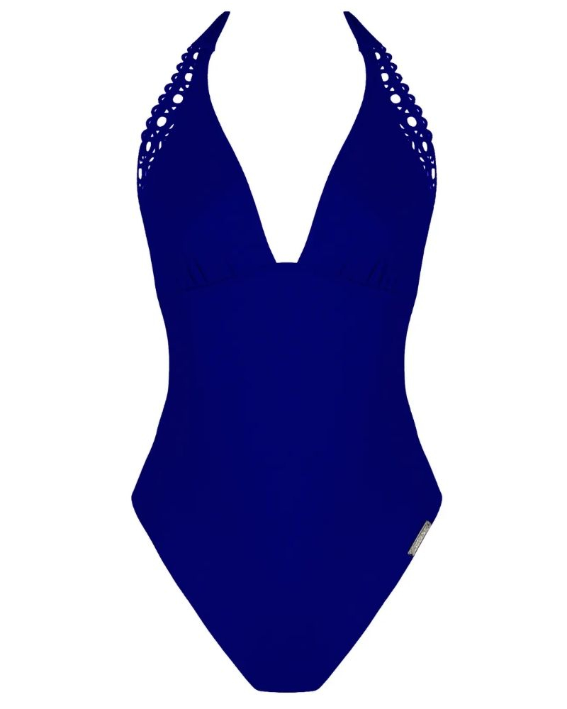 Maillot de bain une pièce nageur séduction dos plongeant Lise Charmel Ajourage Couture (Ajourage Outremer)