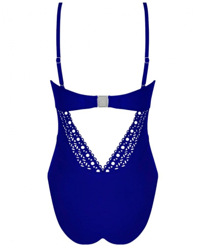 Maillot de bain une pièce bandeau coque Lise Charmel Ajourage Couture (Ajourage Outremer)