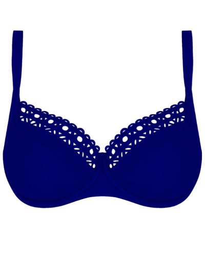 Soutien-gorge de bain corbeille bonnets profonds Lise Charmel Ajourage Couture (Ajourage Outremer)